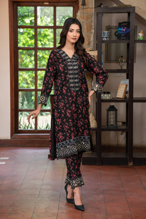 Jahan Ara - Sable Black (2Pcs-stitched)