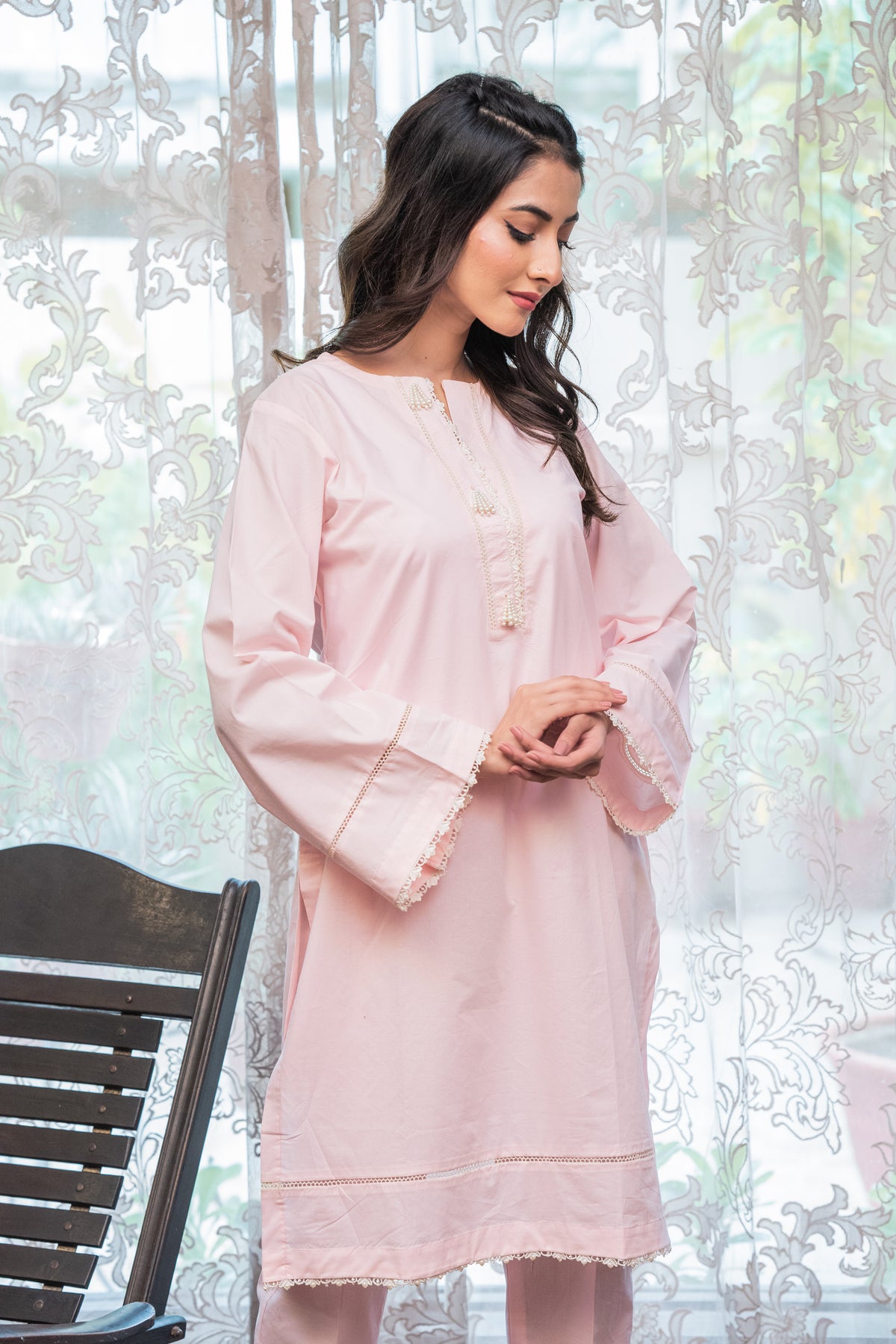 Jahan Ara - Carnation Pink (2Pcs-stitched)