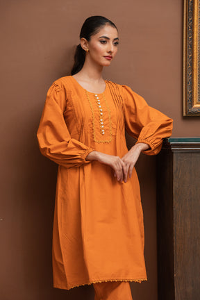 Jahan Ara - Essential orange (3Pcs-Unstitched)